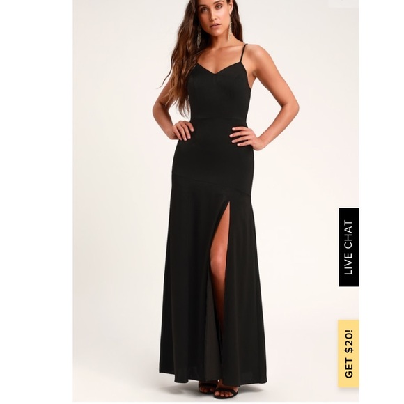 Macy's Dresses & Skirts - Black maxi with slit